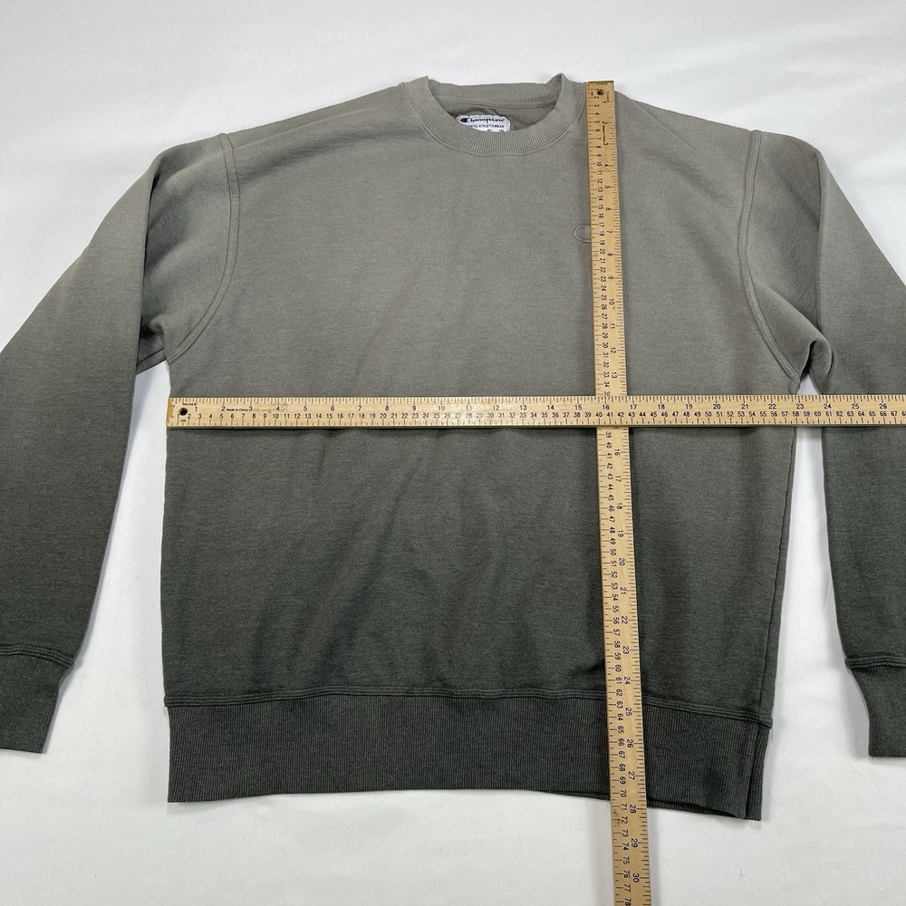 Champion Sweatshirt Dip Dye Men's Large Fleece Crew Neck Long Sleeve Pullover - Picture 14 of 14